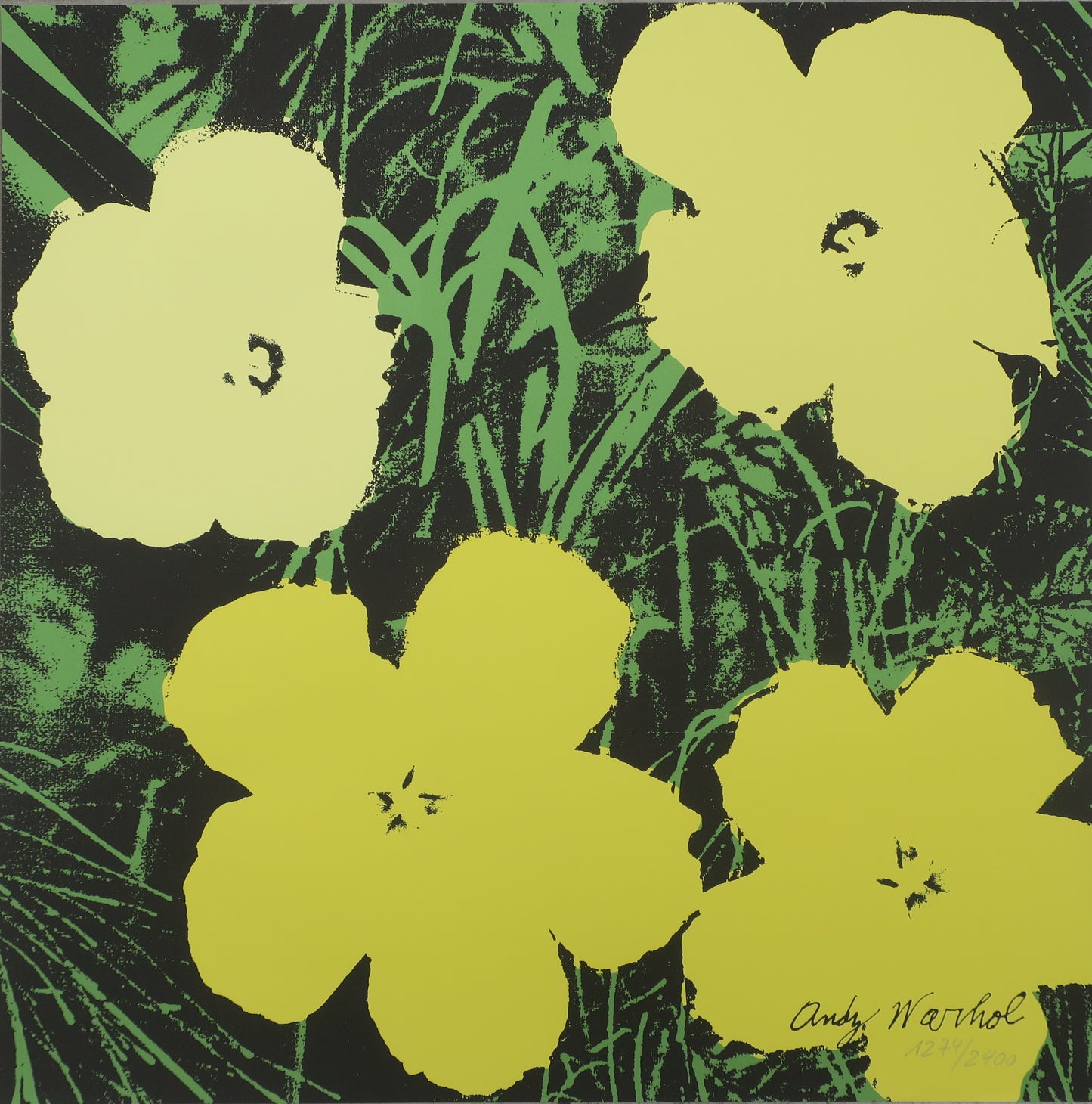 Andy Warhol Lithograph Flowers