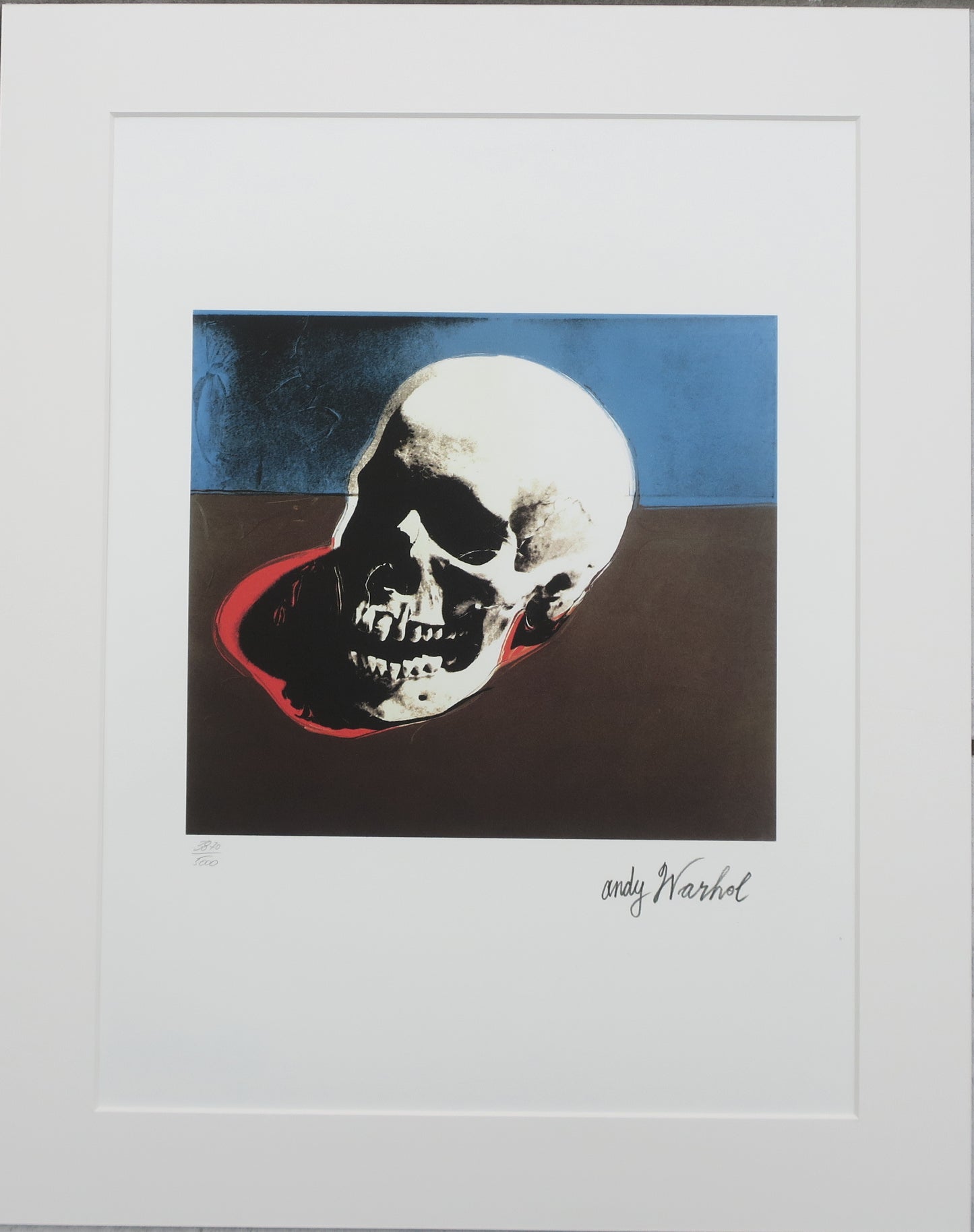 Andy Warhol Skull Lithograph white – newPOPart Gallery
